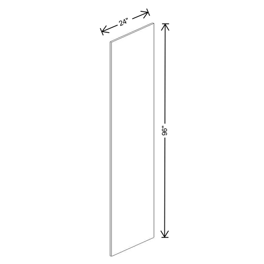 Fabuwood Allure Galaxy Mocha End Panel 96"H x 24"D with 0.75" Stile