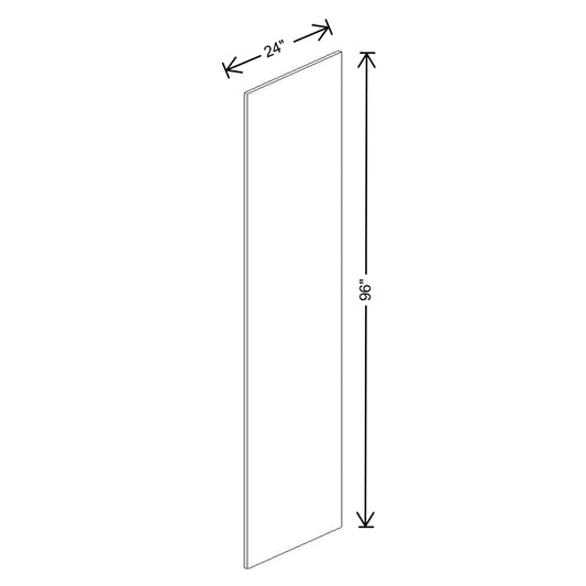 Fabuwood Quest Metro Frost 3/4" W X 96" H X 24" D End Panel