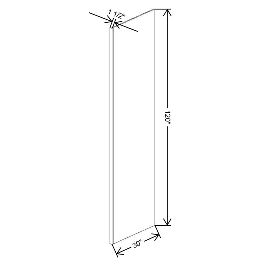 Fabuwood Allure Luna Kona 1 1/2"W - 30"D X 120"H Refrigerator End Panel 