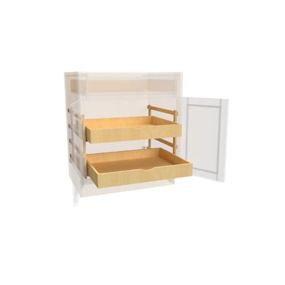 Fabuwood Allure Fusion Oyster  21" Width Roll Out Drawer 21" With Full Extension Blum Slide