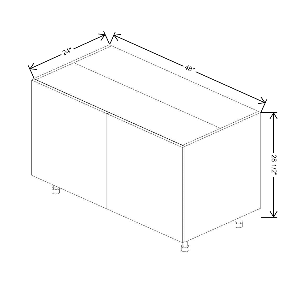 Fabuwood Illume Catalina Nocce 3 48"W Base Range Top