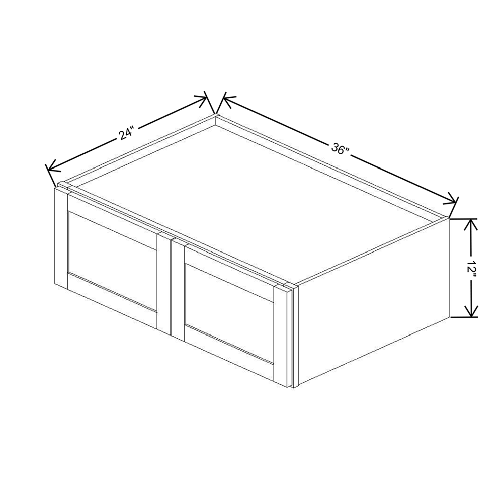 Wolf Classic Grove Terrain Stain 36"W X 12"H Refrigerator Wall Cabinet