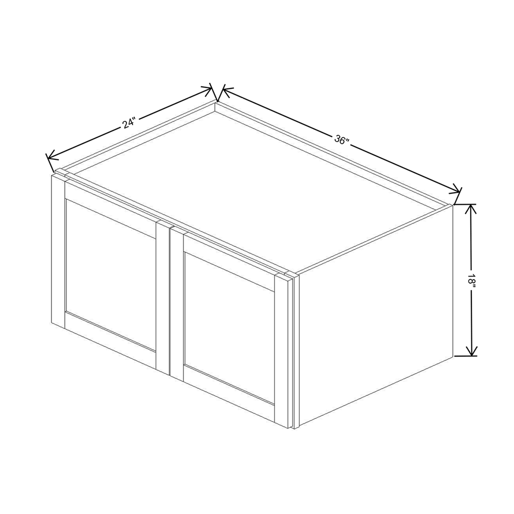 Wolf Classic Grove Terrain Stain 36"W X 18"H Refrigerator Wall Cabinet