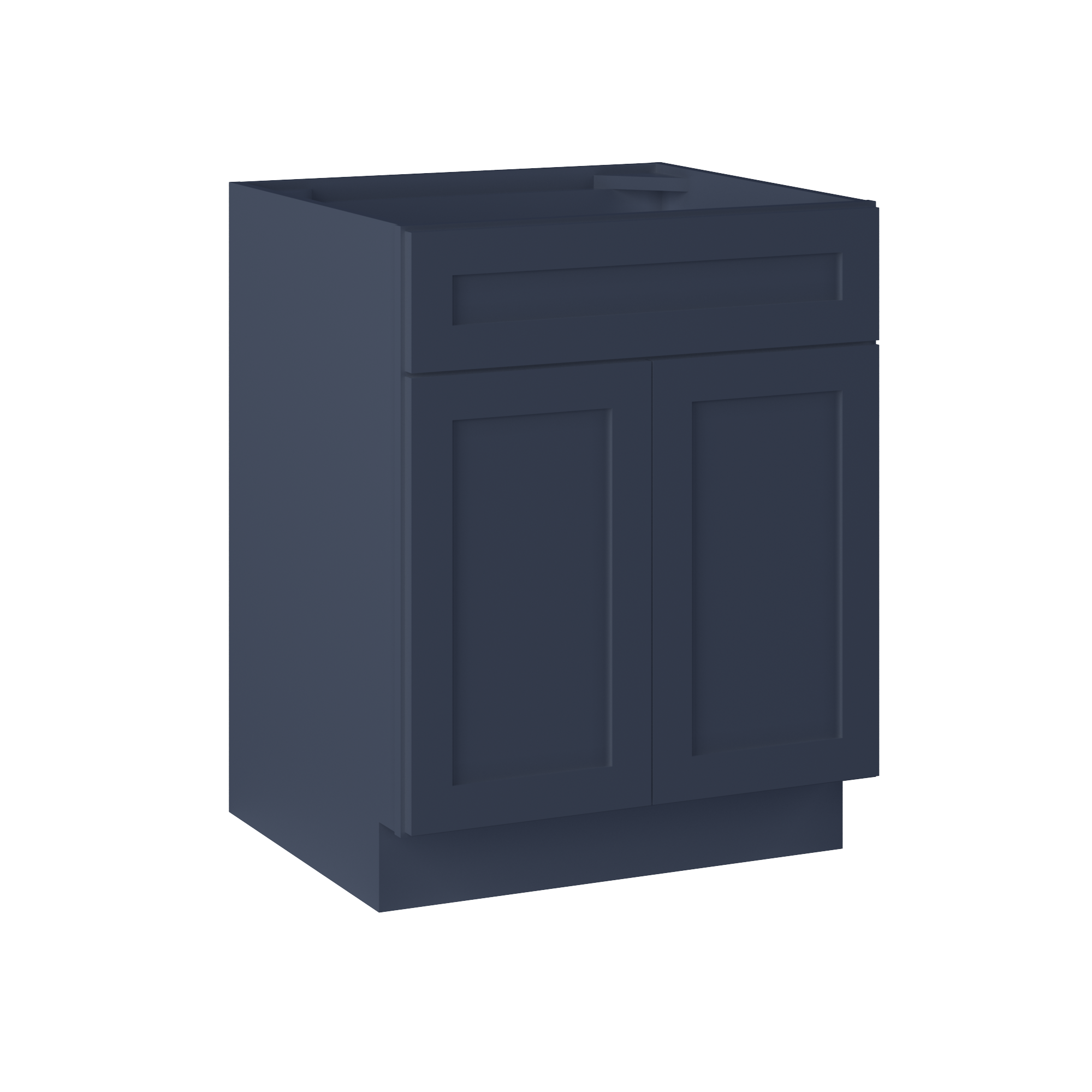 Sink Base Kitchen Cabinet SB27 Danbury Blue LessCare 27 in. width 34.5 in. height 24 in. depth