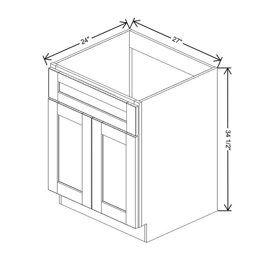 J&K Pebble B6 Sink Base - 27" W