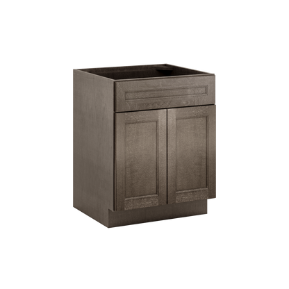 Sink Base Kitchen Cabinet SB27 Milan Slate 27 in. width 34.5 in. height 24 in. depth