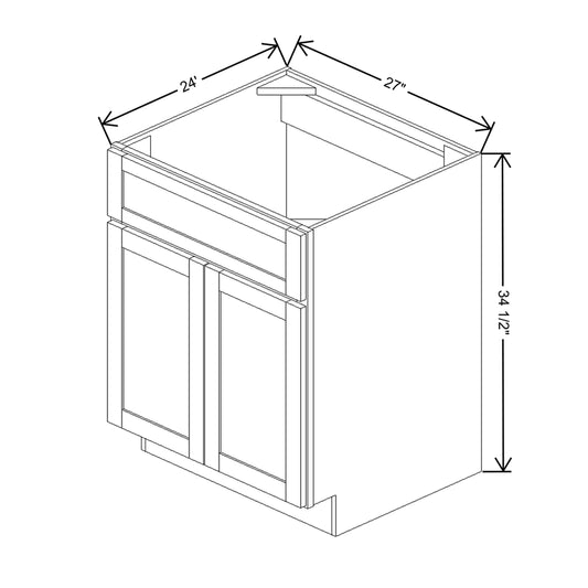 Wolf Classic Grove Terrain Stain 27"W Sink Base Cabinet