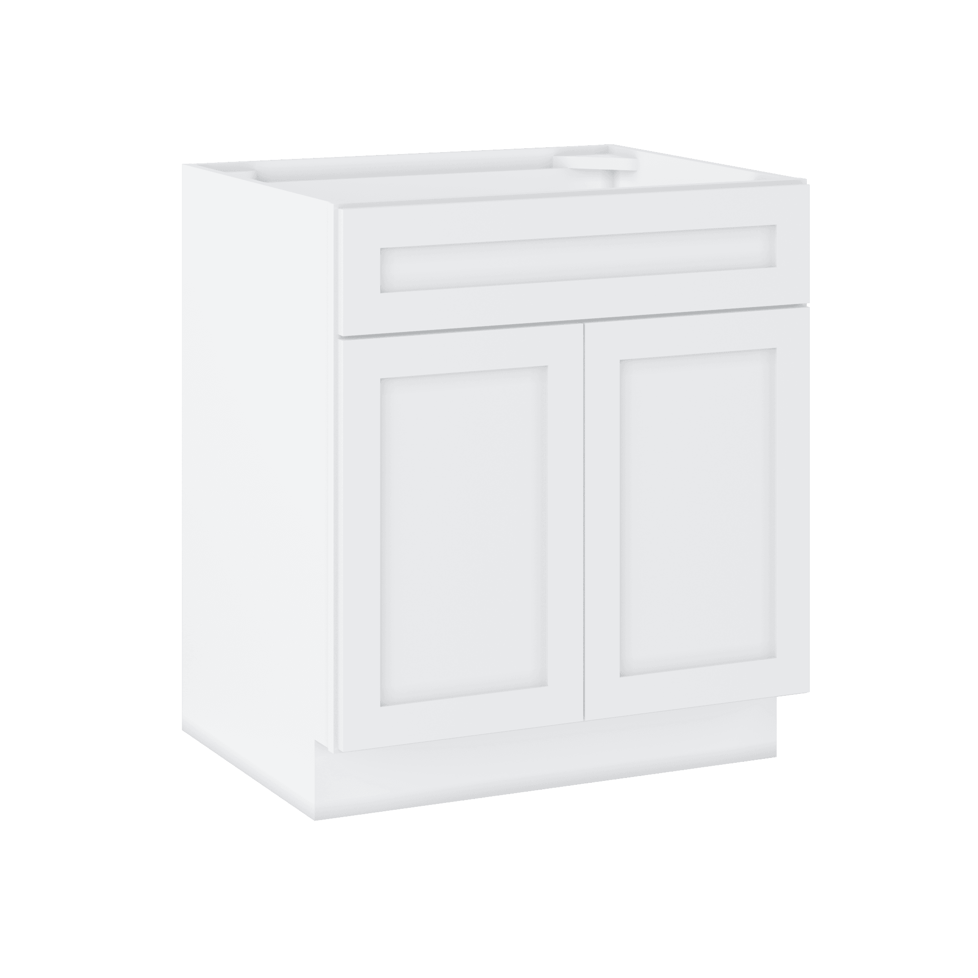 Sink Base Kitchen Cabinet SB30 Alpina White LessCare 30 in. width 34.5 in. height 24 in. depth