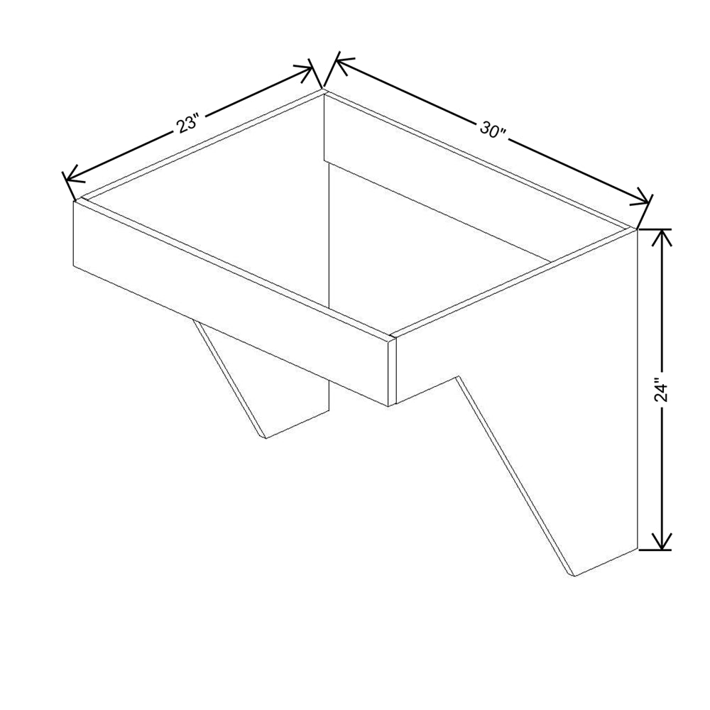 CNC Luxor 5-Piece Misty Grey 30" W Removable Sink Insert