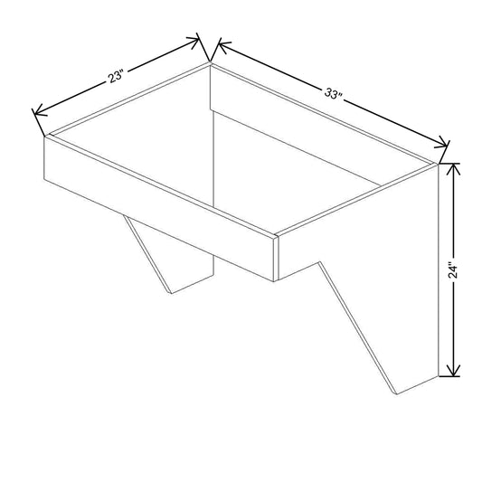 CNC Luxor Harvest 33" W Removable Sink Insert
