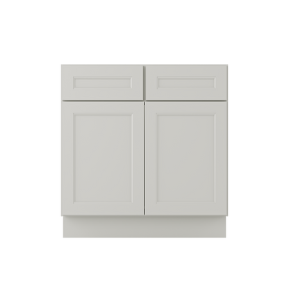 Sink Base Kitchen Cabinet SB33 Milan Pearl 33 in. width 34.5 in. height 24 in. depth