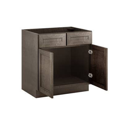 Sink Base Kitchen Cabinet SB33 Milan Slate 33 in. width 34.5 in. height 24 in. depth