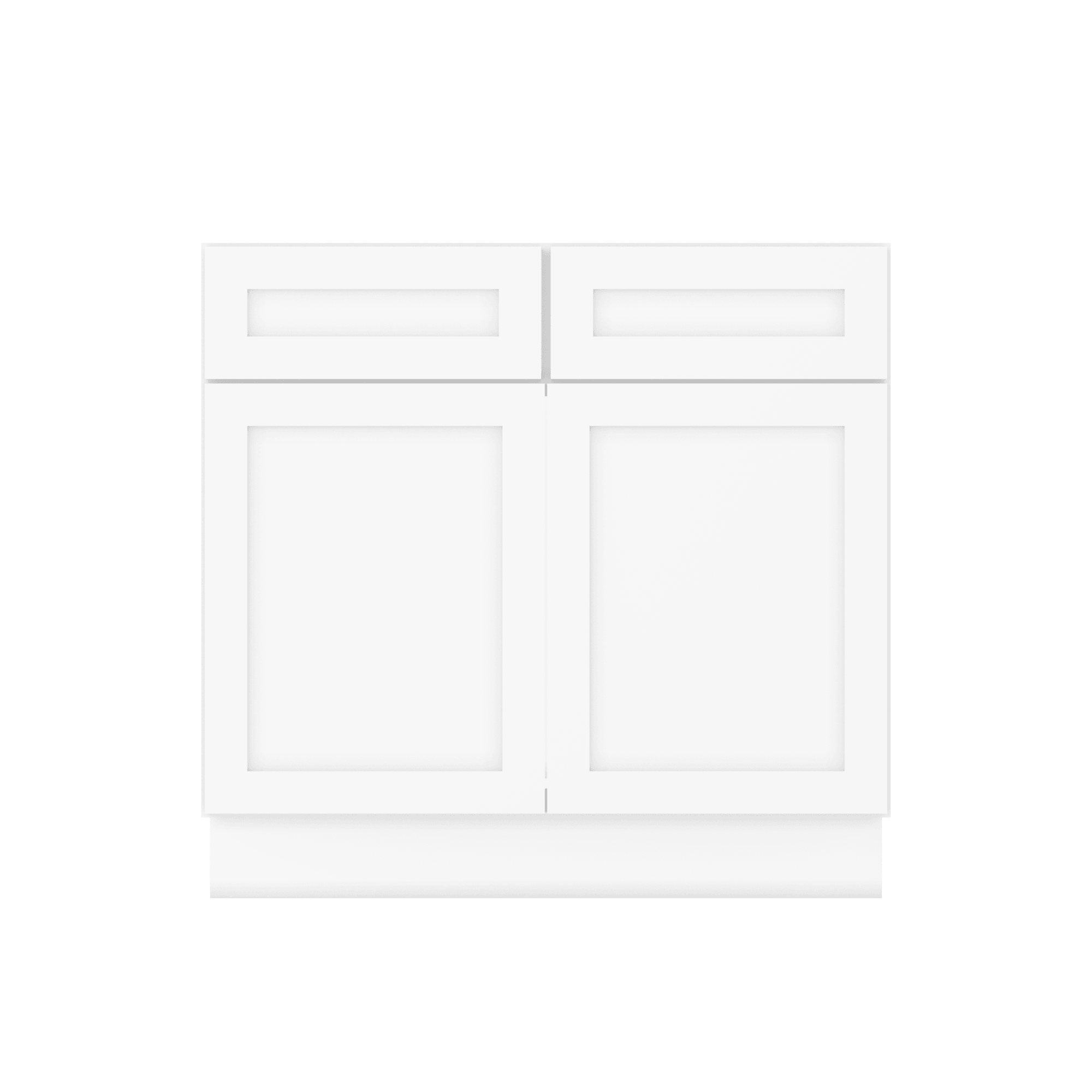 Sink Base Kitchen Cabinet SB36 Alpina White LessCare 36 in. width 34.5 in. height 24 in. depth