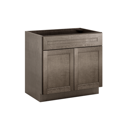 Sink Base Kitchen Cabinet SB36 Milan Slate 36 in. width 34.5 in. height 24 in. depth