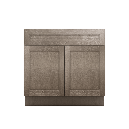 Sink Base Kitchen Cabinet SB36 Milan Slate 36 in. width 34.5 in. height 24 in. depth