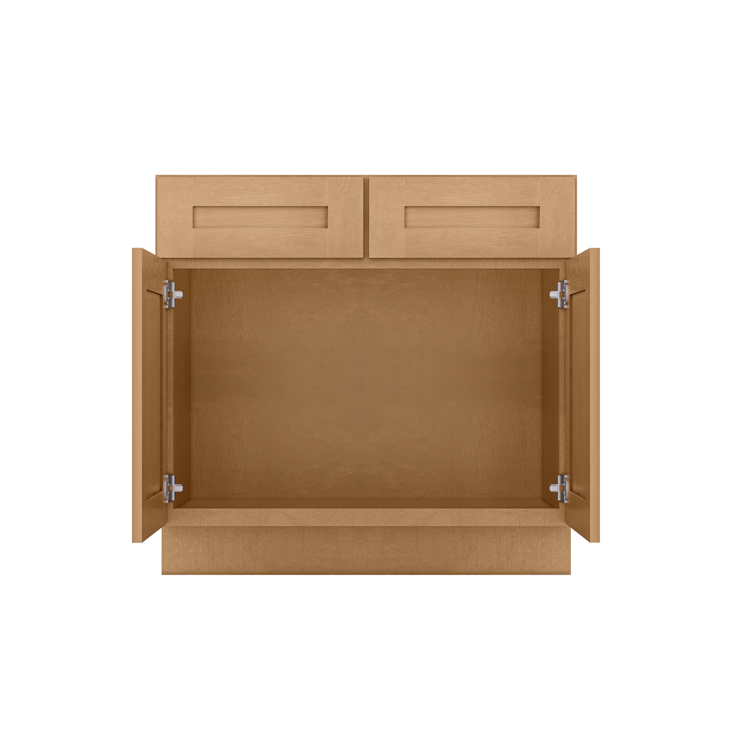 Sink Base Kitchen Cabinet SB36 Shaker Toffee LessCare 36 in. width 34.5 in. height 24 in. depth