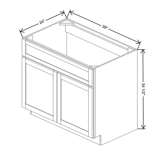 Wolf Classic Grove Terrain Stain 39"W Sink Base Cabinet