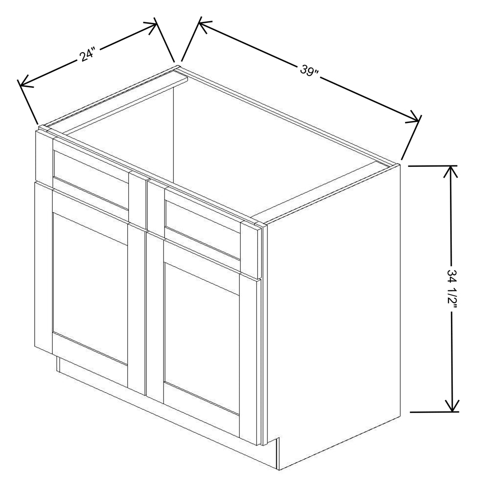 Fabuwood Quest Metro Java 39"W Sink Base