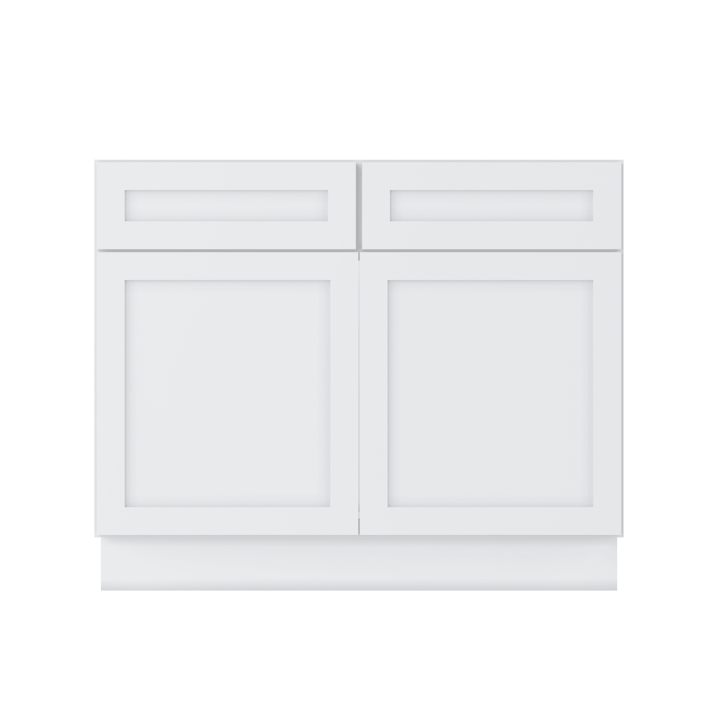 Sink Base Kitchen Cabinet SB42 Alpina White LessCare 42 in. width 34.5 in. height 24 in. depth