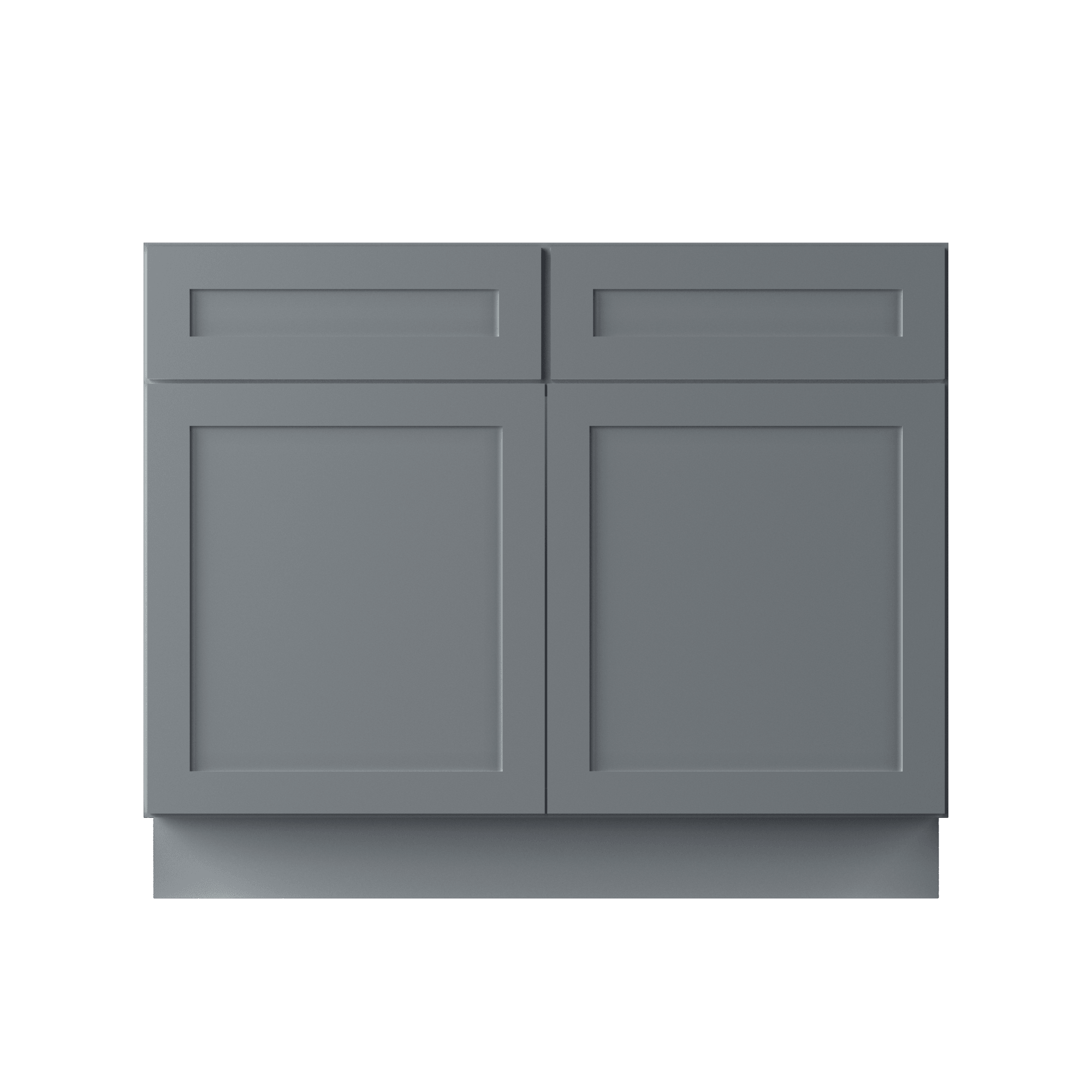 Sink Base Kitchen Cabinet SB42 Colonial Gray LessCare 42 in. width 34.5 in. height 24 in. depth