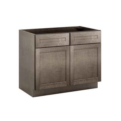 Sink Base Kitchen Cabinet SB42 Milan Slate 42 in. width 34.5 in. height 24 in. depth