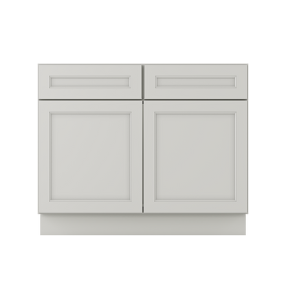 Sink Base Kitchen Cabinet SB42 Milan Pearl 42 in. width 34.5 in. height 24 in. depth