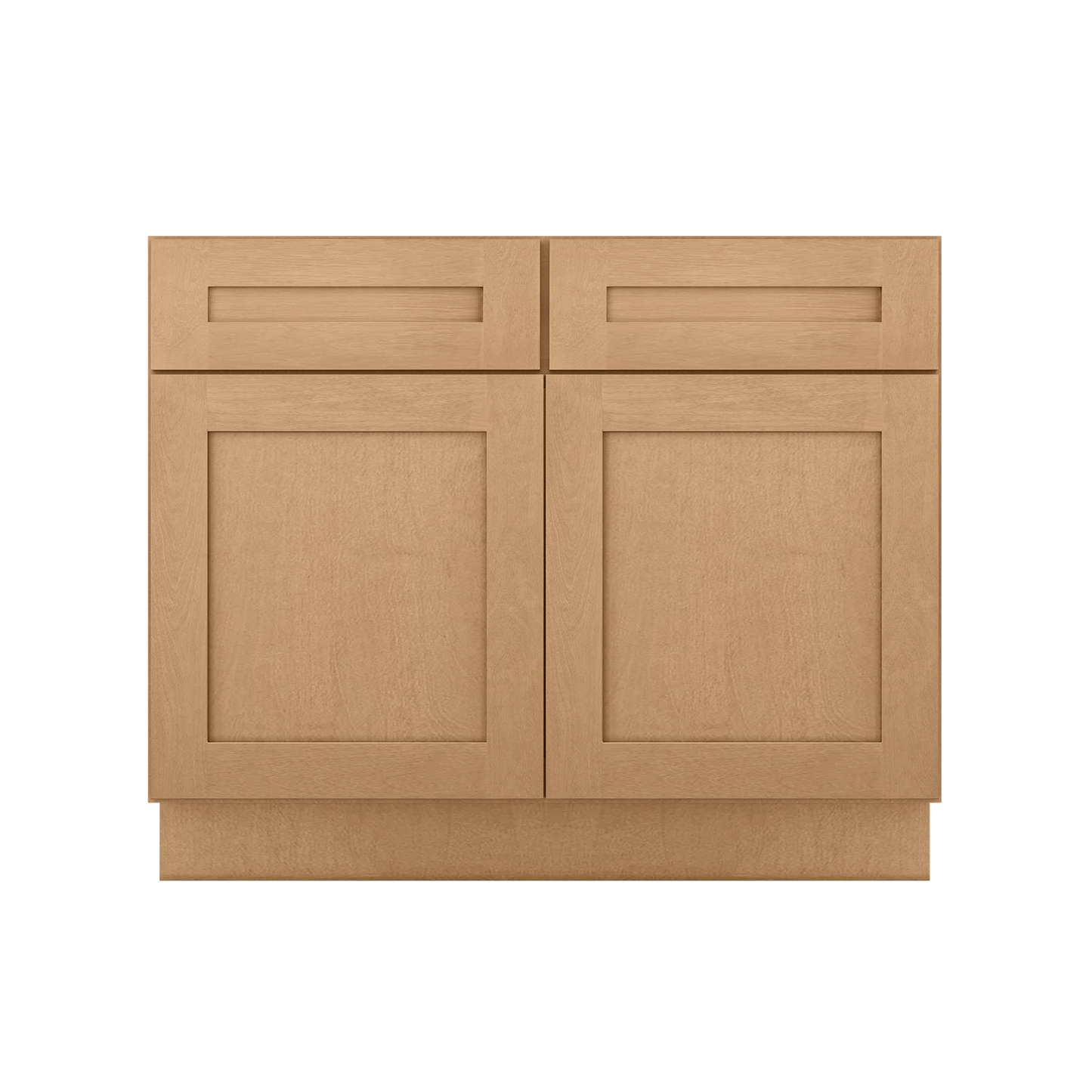 Sink Base Kitchen Cabinet SB42 Shaker Toffee LessCare 42 in. width 34.5 in. height 24 in. depth