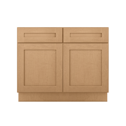 Sink Base Kitchen Cabinet SB42 Shaker Toffee LessCare 42 in. width 34.5 in. height 24 in. depth