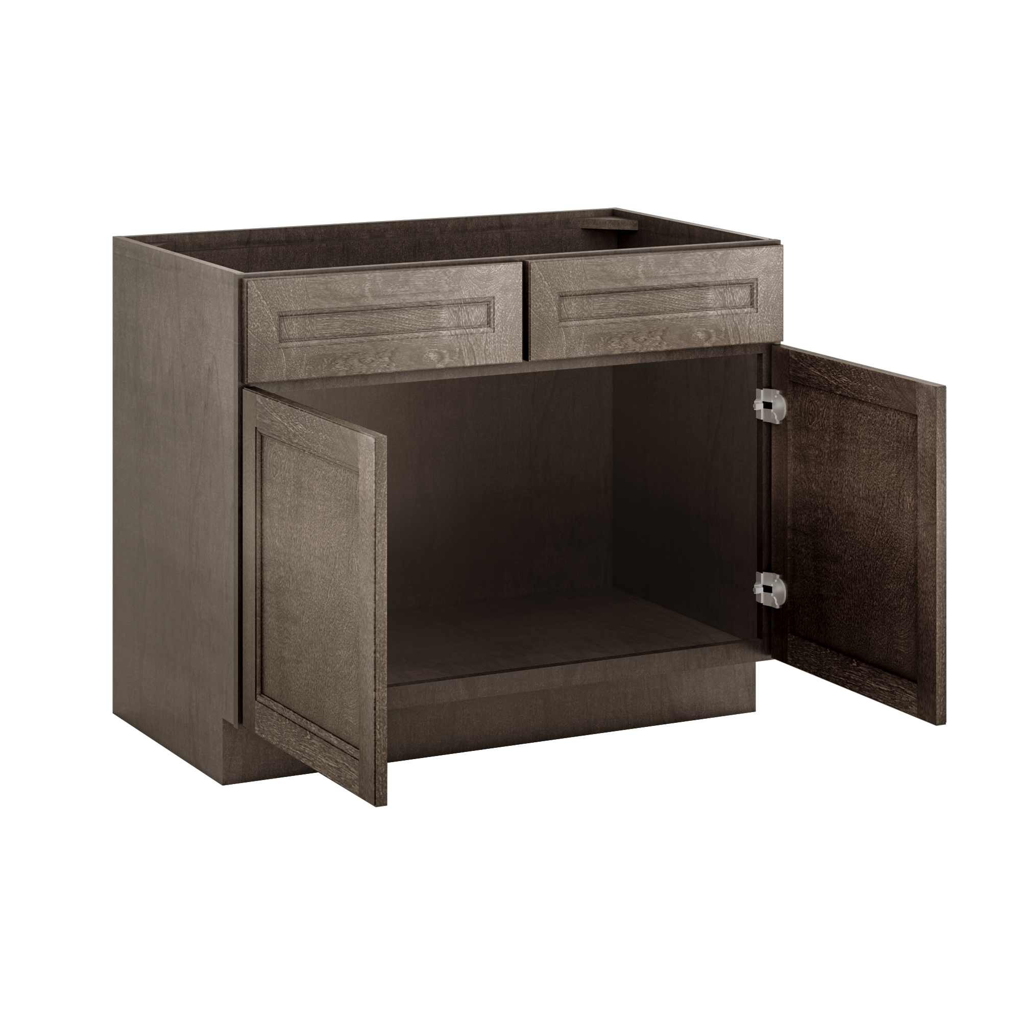 Sink Base Kitchen Cabinet SB42 Milan Slate 42 in. width 34.5 in. height 24 in. depth