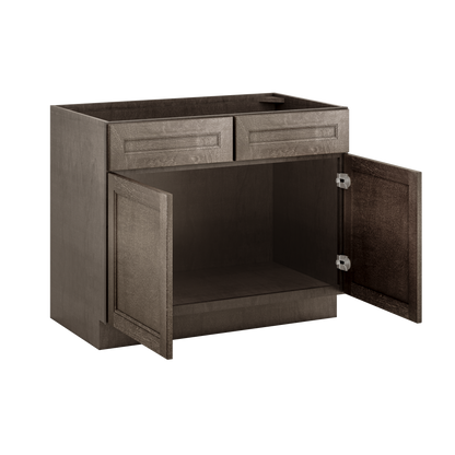 Sink Base Kitchen Cabinet SB42 Milan Slate 42 in. width 34.5 in. height 24 in. depth