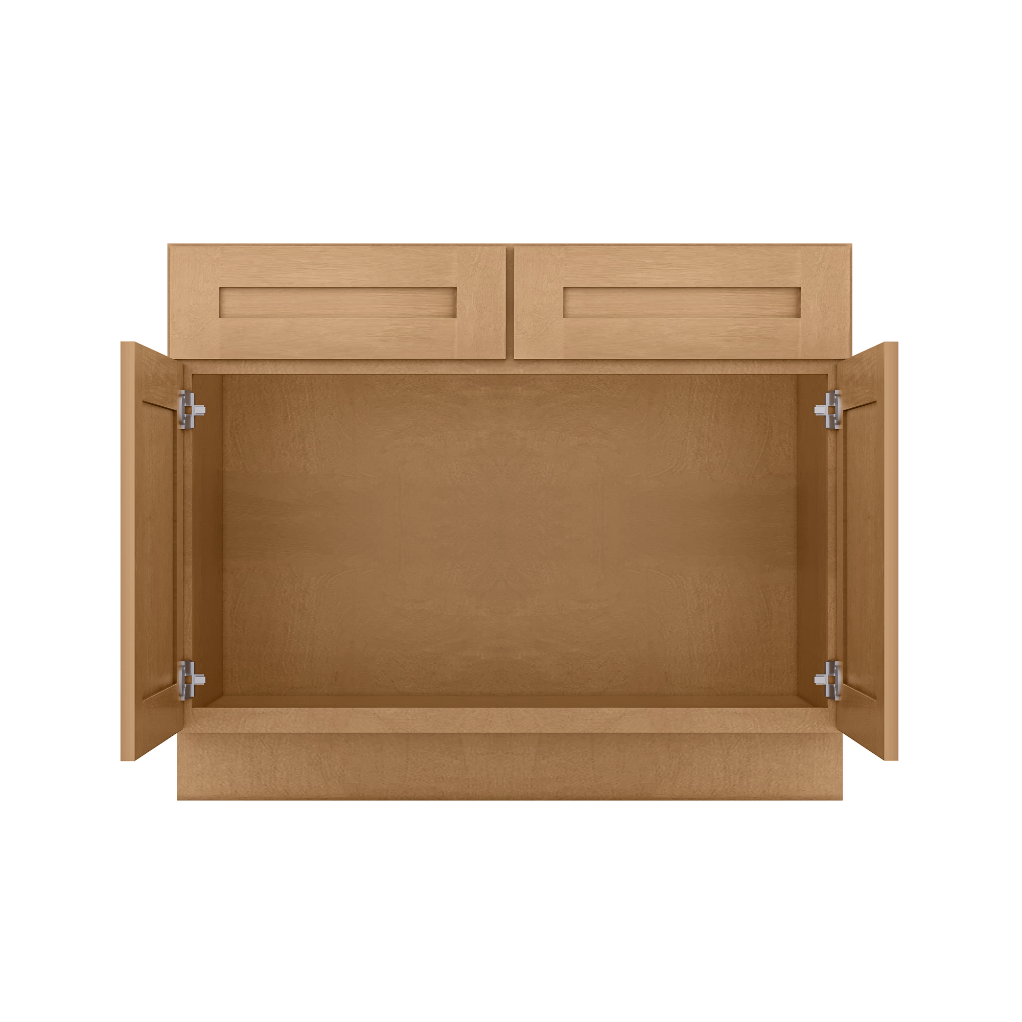 Sink Base Kitchen Cabinet SB42 Shaker Toffee LessCare 42 in. width 34.5 in. height 24 in. depth