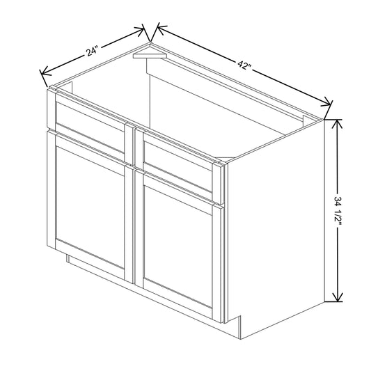 Wolf Classic Grove Terrain Stain 42"W Sink Base Cabinet