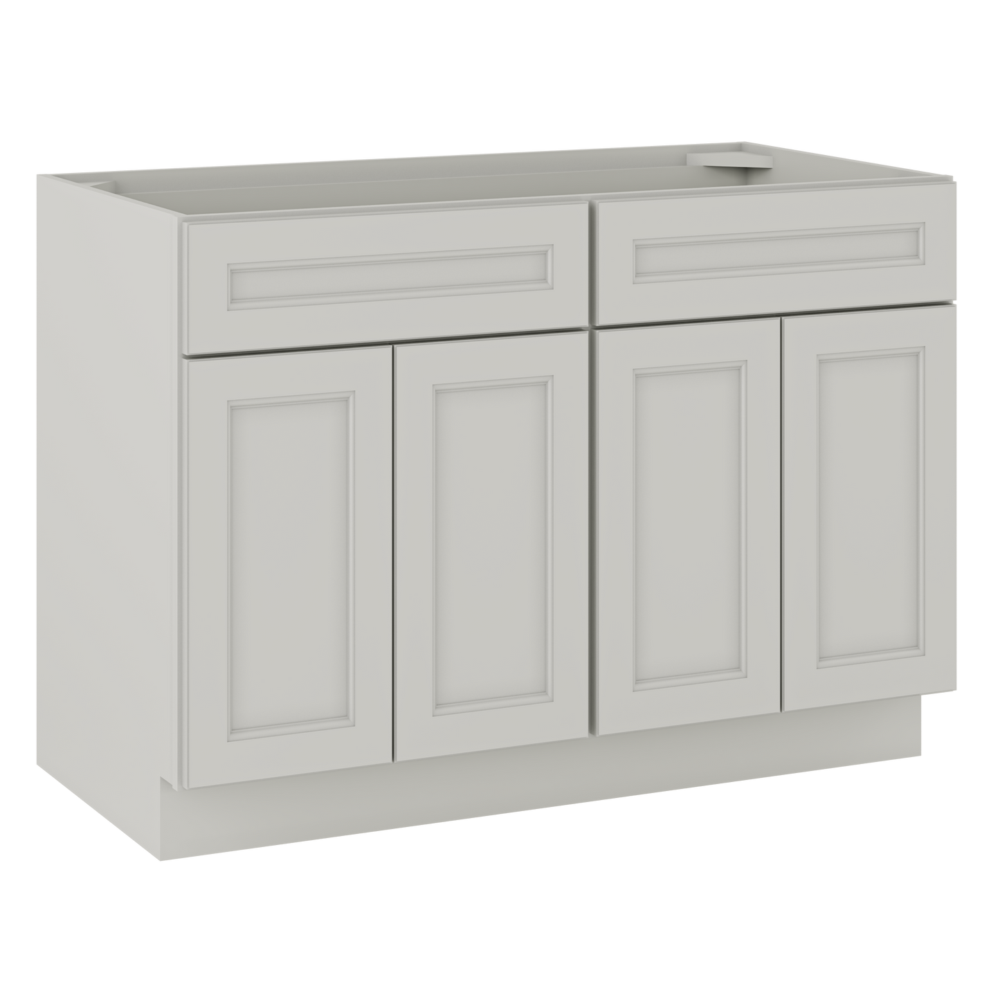 Sink Base Kitchen Cabinet SB48 Milan Pearl 48 in. width 34.5 in. height 24 in. depth