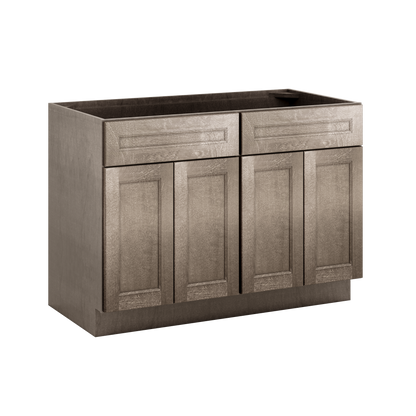 Sink Base Kitchen Cabinet SB48 Milan Slate 48 in. width 34.5 in. height 24 in. depth