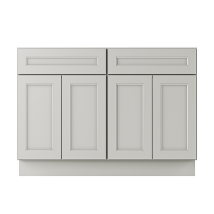 Sink Base Kitchen Cabinet SB48 Milan Pearl 48 in. width 34.5 in. height 24 in. depth