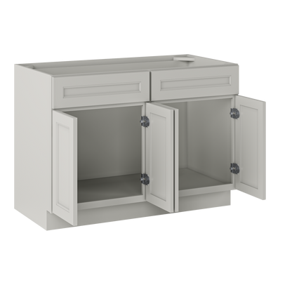 Sink Base Kitchen Cabinet SB48 Milan Pearl 48 in. width 34.5 in. height 24 in. depth