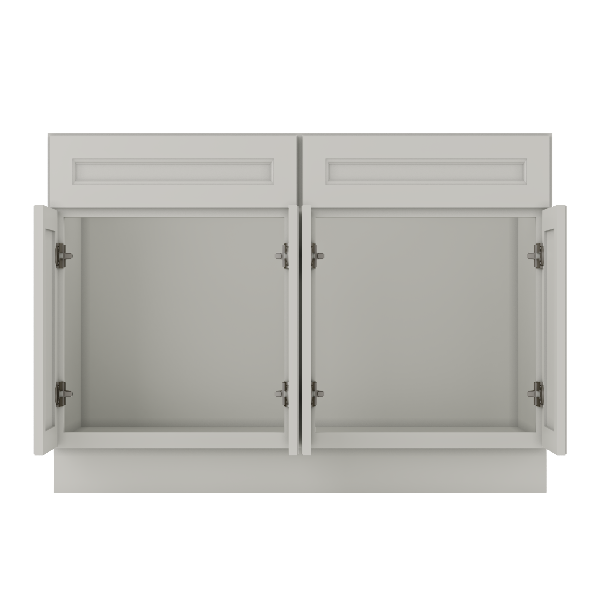 Sink Base Kitchen Cabinet SB48 Milan Pearl 48 in. width 34.5 in. height 24 in. depth