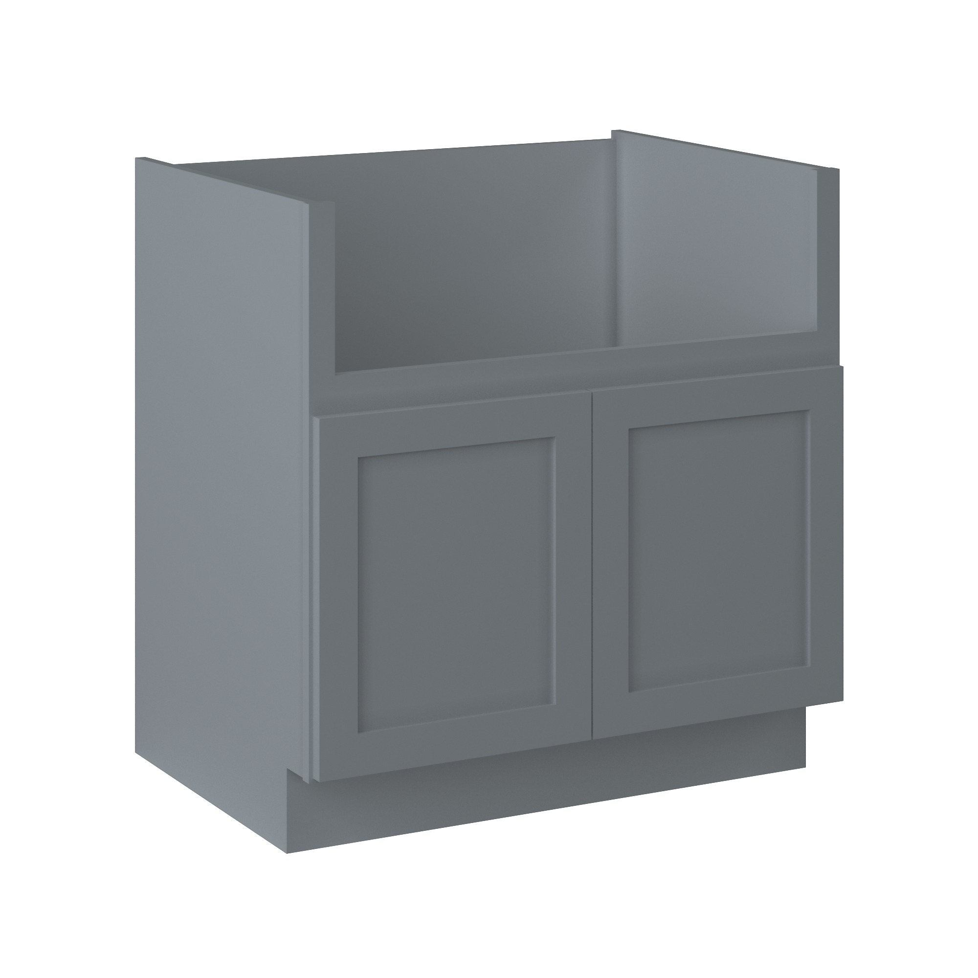 Farmhouse Sink Base Cabinet SBF33 Colonial Gray LessCare 33 in. width