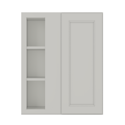 Square Corner Wall Blind Reversible Kitchen Cabinet SC2430 Milan Pearl LessCare 24 in. width 30 in. height 12 in. depth