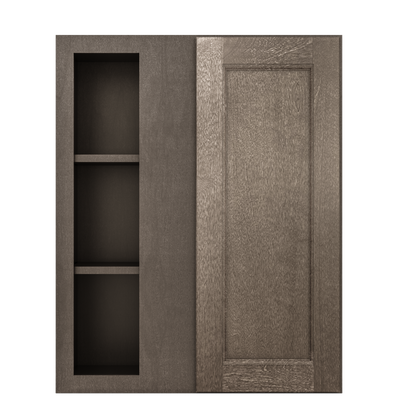 Square Corner Wall Blind Reversible Kitchen Cabinet SC2430 Milan Slate 24 in. width 30 in. height 12 in. depth