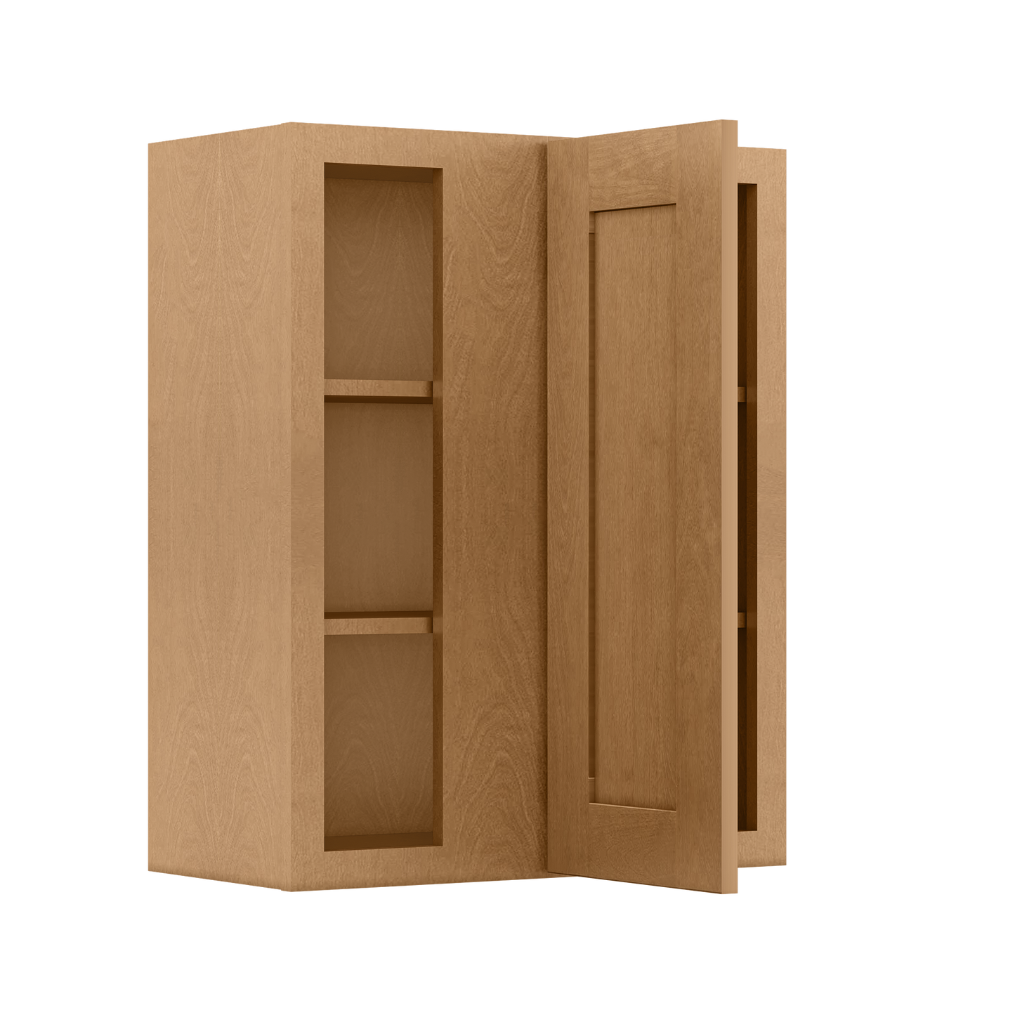 Square Corner Wall Blind Reversible Kitchen Cabinet SC2430 Shaker Toffee LessCare 24 in. width 30 in. height 12 in. depth