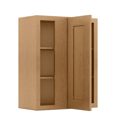 Square Corner Wall Blind Reversible Kitchen Cabinet SC2430 Shaker Toffee LessCare 24 in. width 30 in. height 12 in. depth