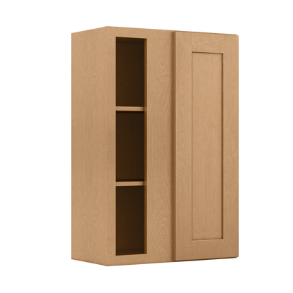 Square Corner Wall Blind Reversible Kitchen Cabinet SC2436 Shaker Toffee LessCare 24 in. width 36 in. height 12 in. depth