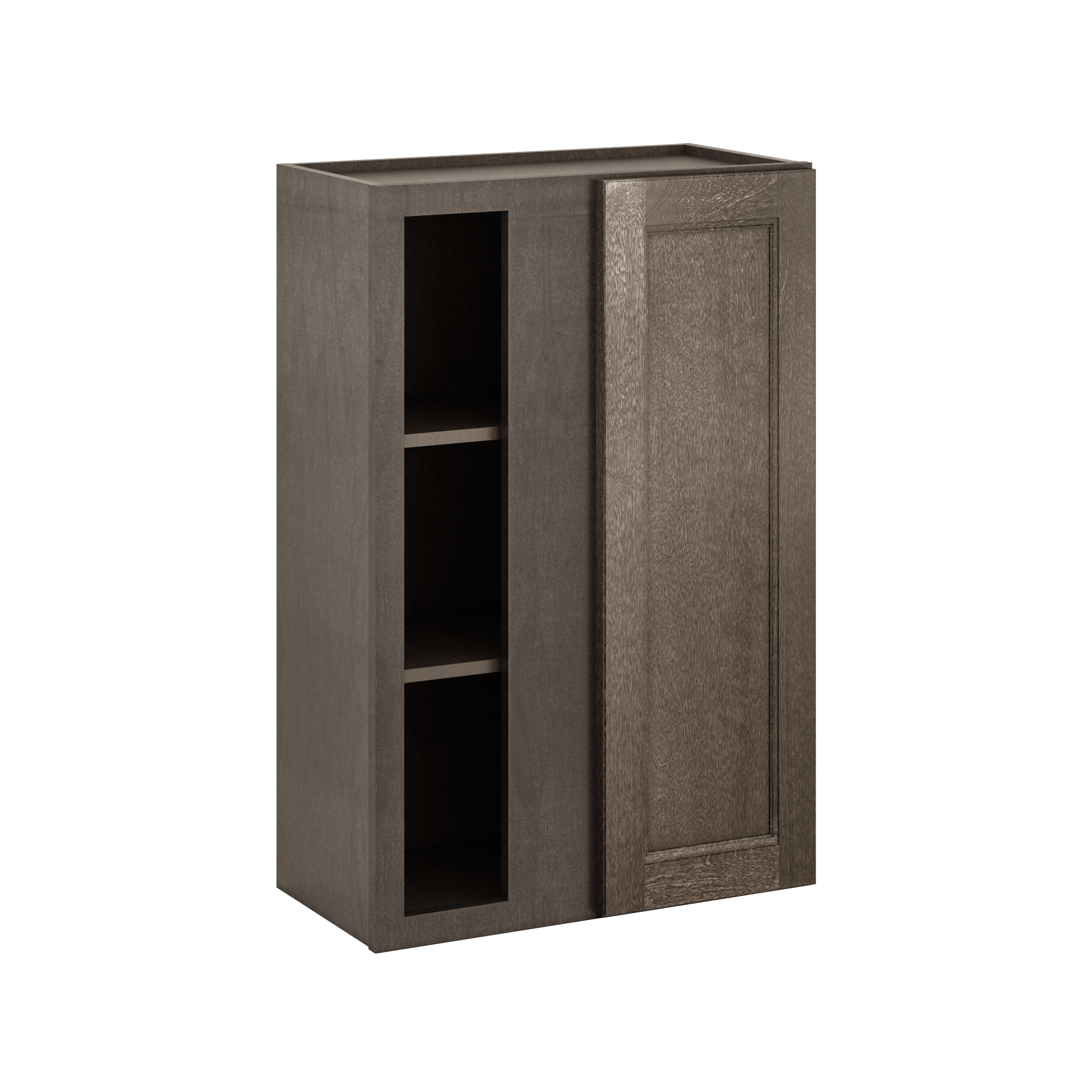 Square Corner Wall Blind Reversible Kitchen Cabinet SC2436 Milan Slate 24 in. width 36 in. height 12 in. depth