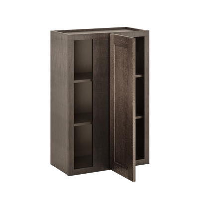 Square Corner Wall Blind Reversible Kitchen Cabinet SC2436 Milan Slate 24 in. width 36 in. height 12 in. depth