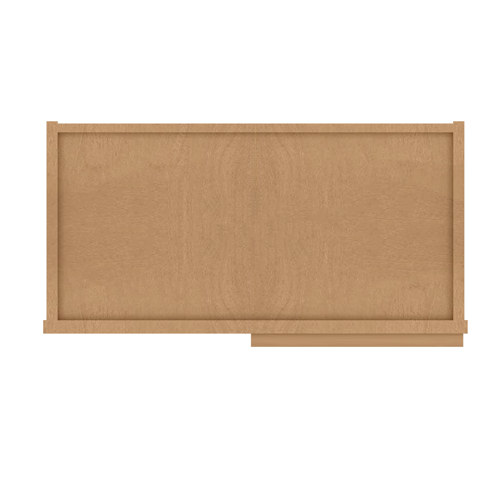 Square Corner Wall Blind Reversible Kitchen Cabinet SC2436 Shaker Toffee LessCare 24 in. width 36 in. height 12 in. depth