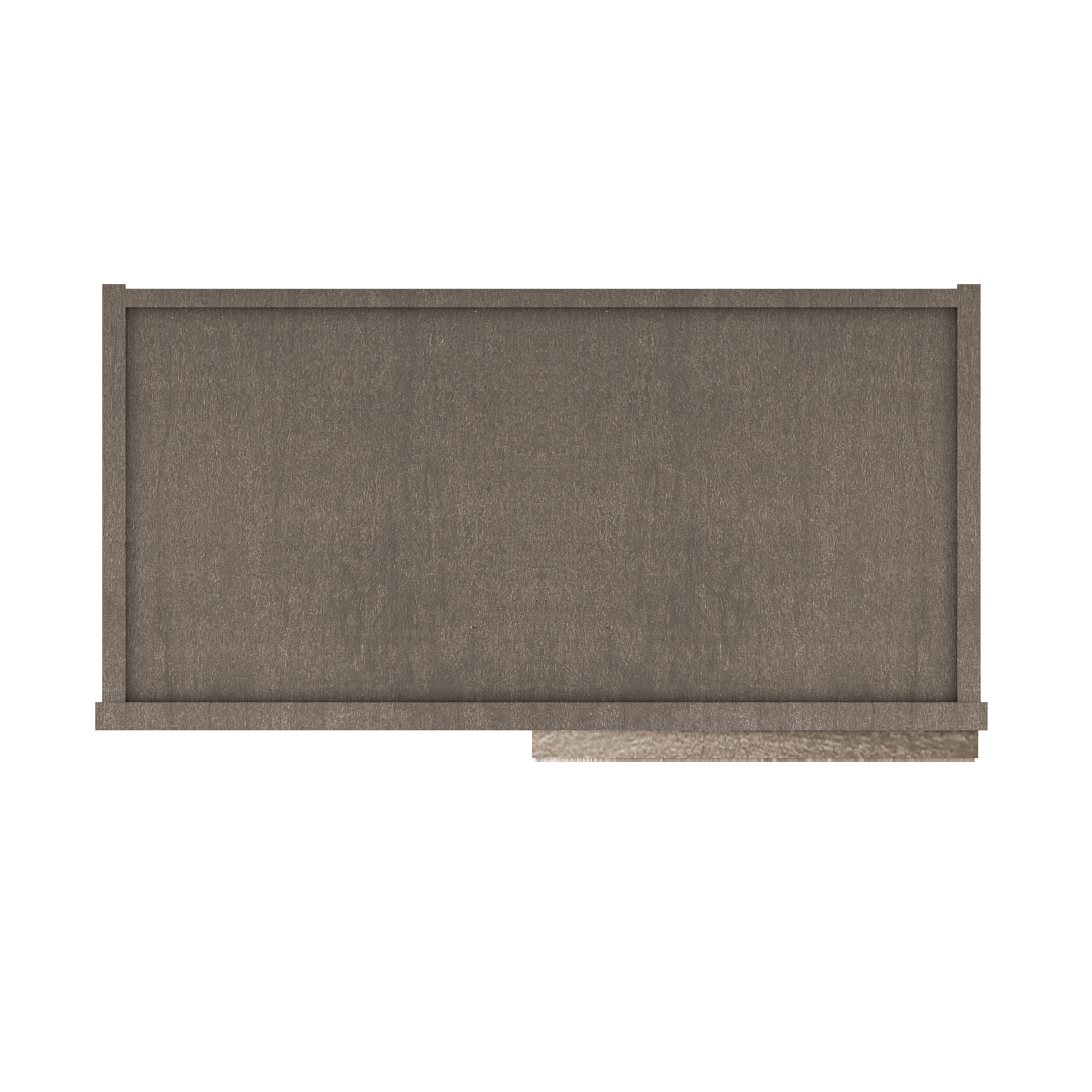 Square Corner Wall Blind Reversible Kitchen Cabinet SC2436 Milan Slate 24 in. width 36 in. height 12 in. depth