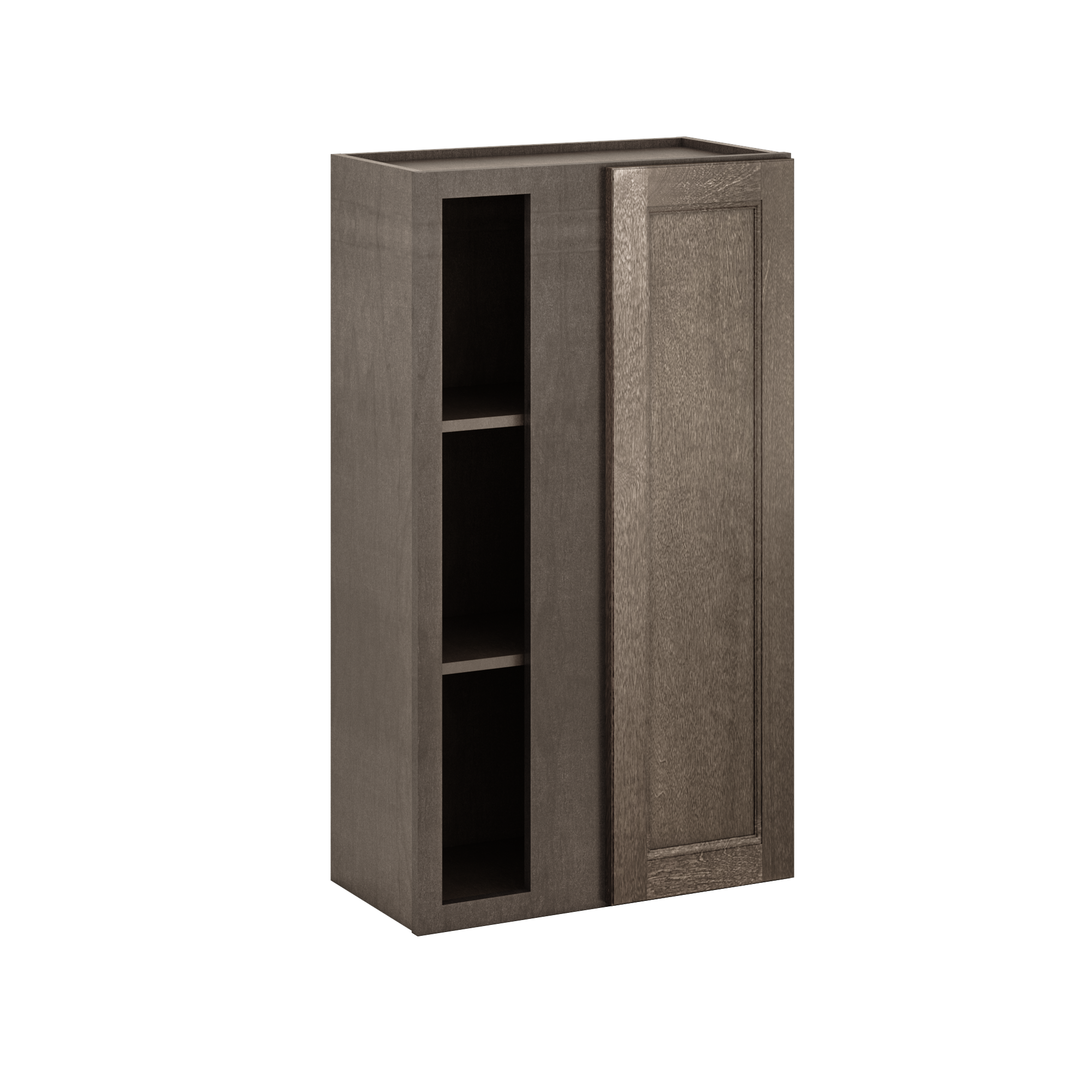 Square Corner Wall Blind Reversible Kitchen Cabinet SC2442 Milan Slate 24 in. width 42 in. height 12 in. depth