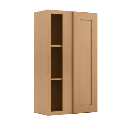 Square Corner Wall Blind Reversible Kitchen Cabinet SC2442 Shaker Toffee LessCare 24 in. width 42 in. height 12 in. depth