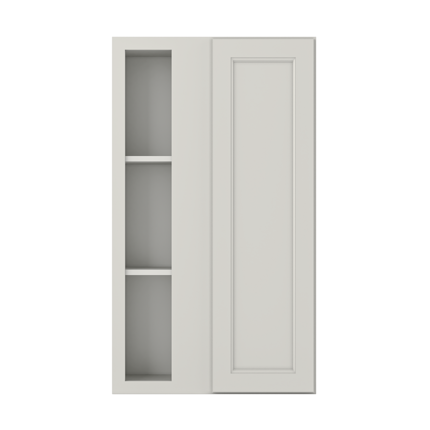 Square Corner Wall Blind Reversible Kitchen Cabinet SC2442 Milan Pearl 24 in. width 42 in. height 12 in. depth